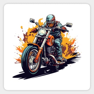 Biker Racing Bike Magnet